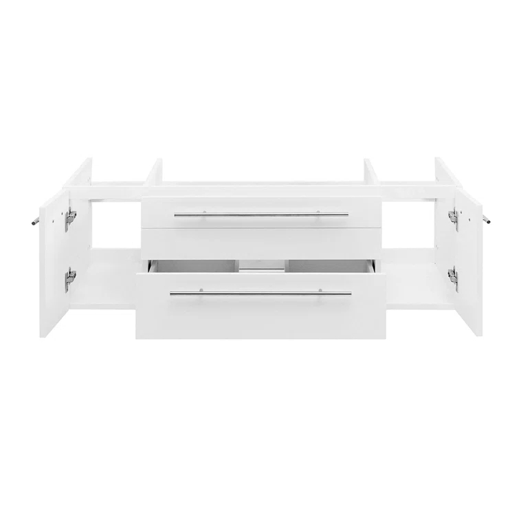 Fresca Lucera 47" Wall Mount Single Vessel Sink Bathroom Vanity Base Only (Top & Sink Not Included)
