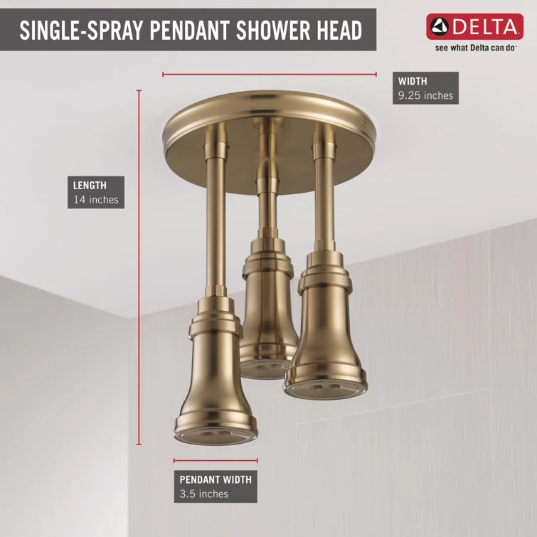 Pendant Full Rain Shower Head H2Okinetic®