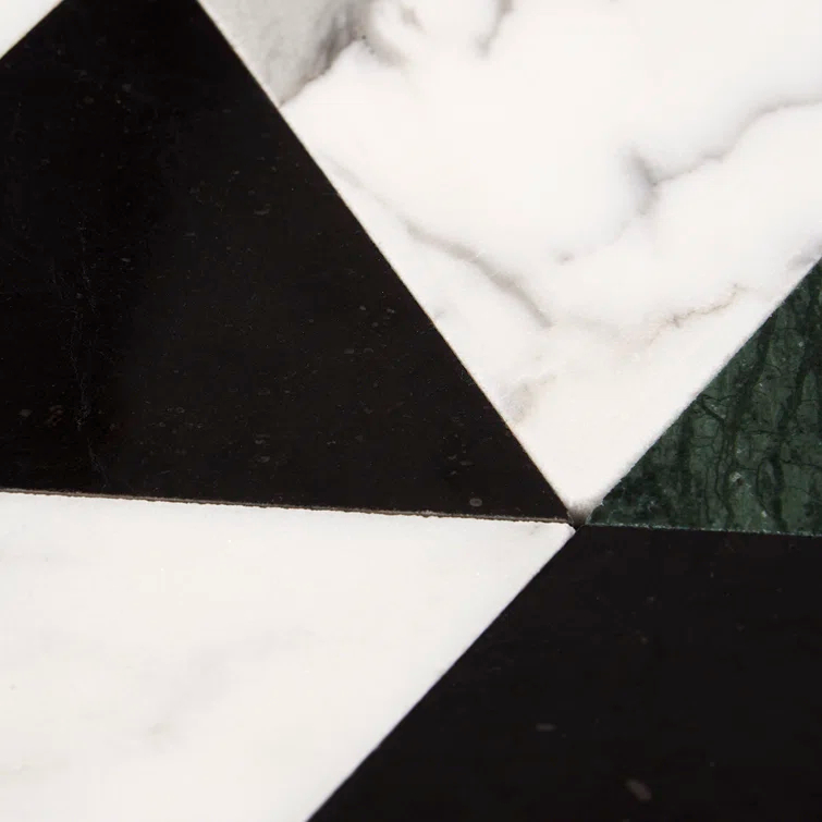 Prisma 7.75" x 13.5" Geometric Marble Mosaic Wall & Floor Tile (0.73 Sq. Ft. / Sheet)