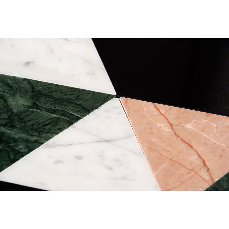 Prisma 7.75" x 13.5" Geometric Marble Mosaic Wall & Floor Tile (0.73 Sq. Ft. / Sheet)