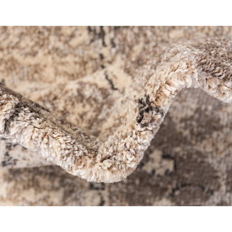 Kalf Abstract Beige Area Rug