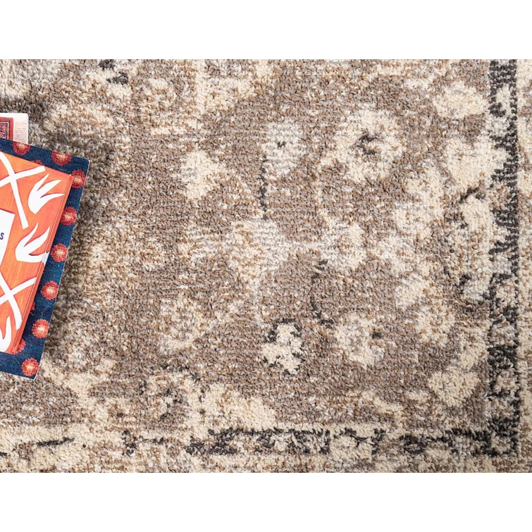 Kalf Abstract Beige Area Rug