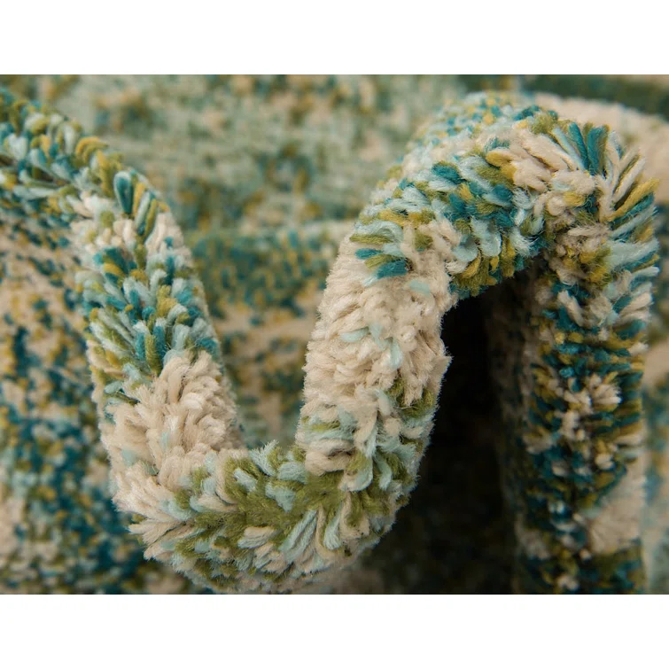 Kalf Abstract Green/Gray Rug