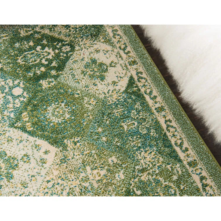 Kalf Abstract Green/Gray Rug