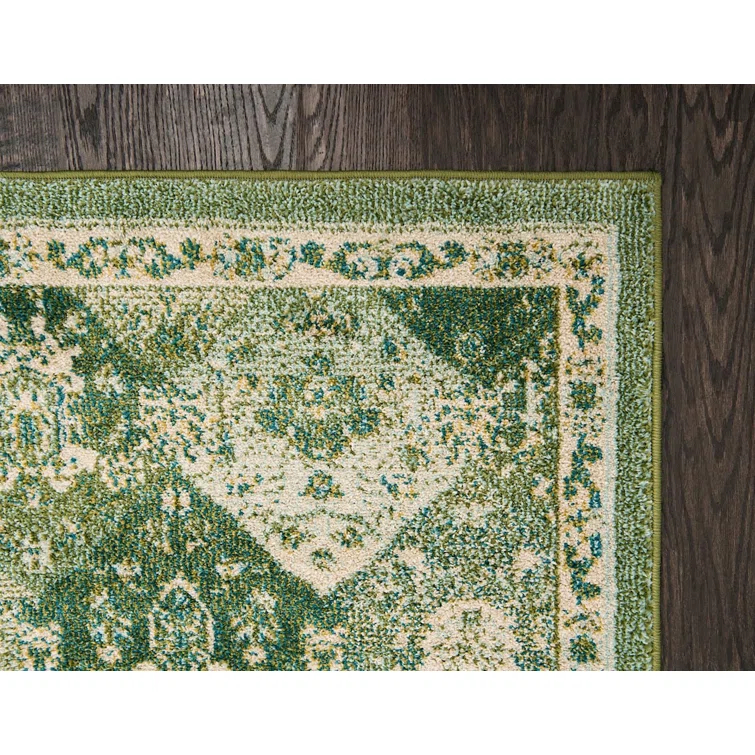 Kalf Abstract Green/Gray Rug