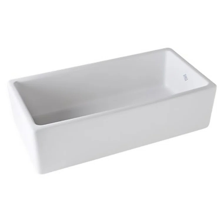 Lancaster 36" Single Bowl Farmhouse Apron Front Fireclay Kitchen Sink