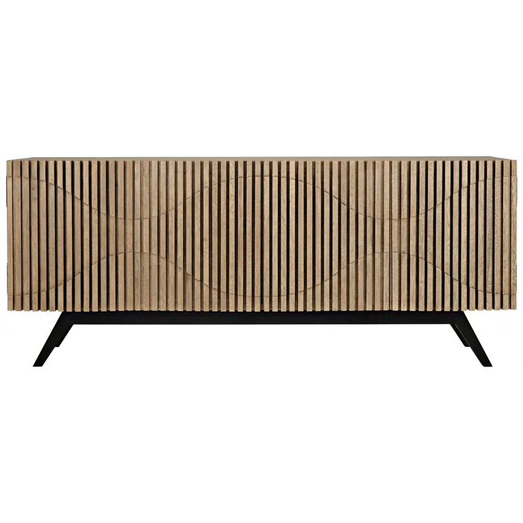Illusion 78'' Solid Wood Sideboard