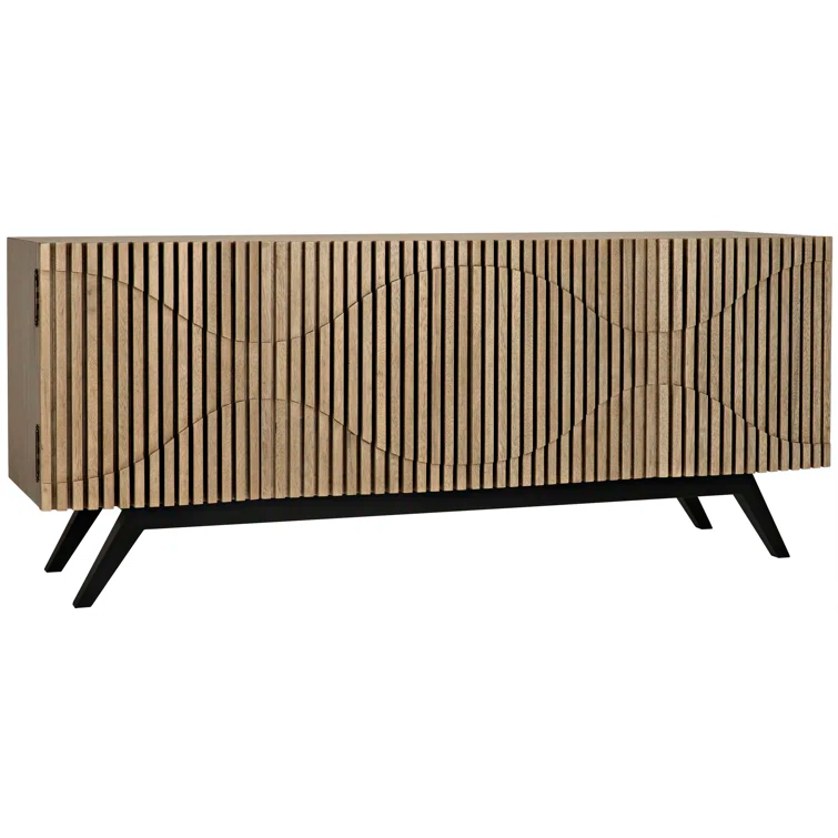 Illusion 78'' Solid Wood Sideboard