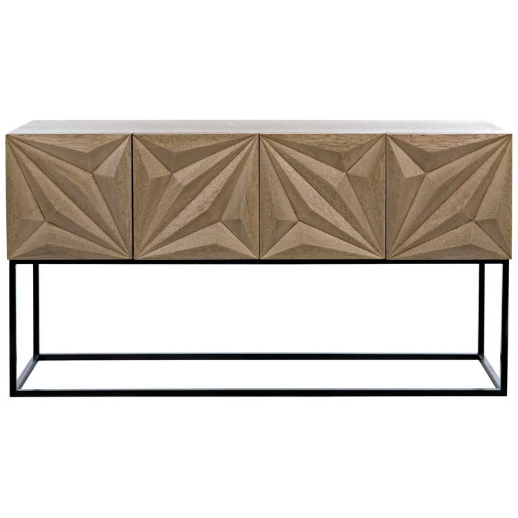 Zurich 60'' Solid Wood Top Console Table
