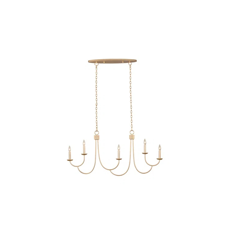 Kiera 5 - Light Steel Dimmable Classic / Traditional Chandelier