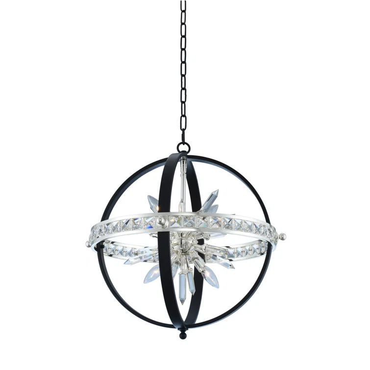 Angelo 6 - Light Dimmable Globe Chandelier