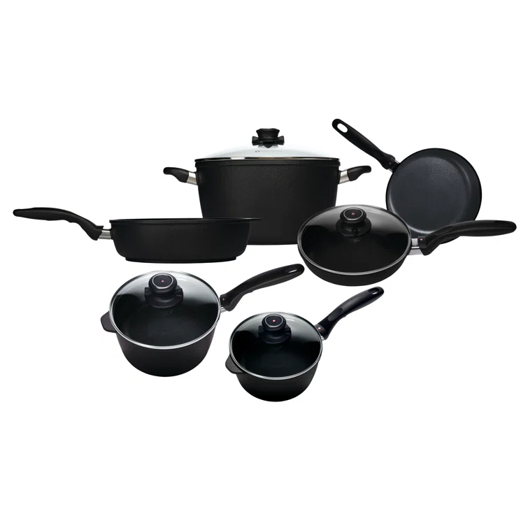 Swiss Diamond 10 - Piece Non-Stick Aluminum Cookware Set
