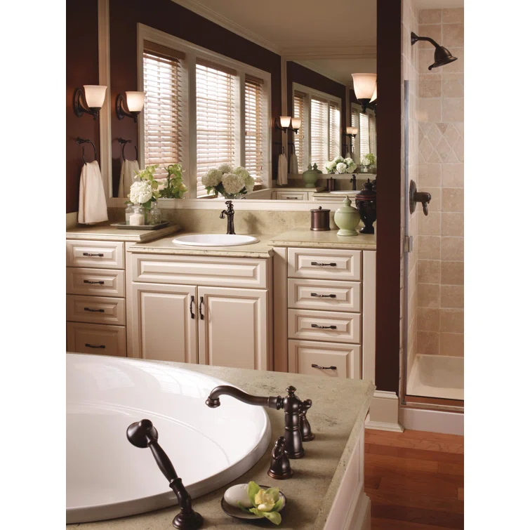 Victorian Single Hole Bathroom Faucet with Drain Assembly