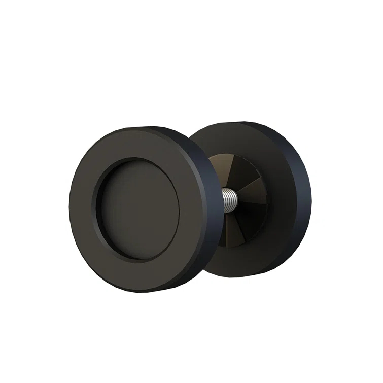 2 in 2-Sided Dual Mount Cabinet Knob for Wood or Glass Doors