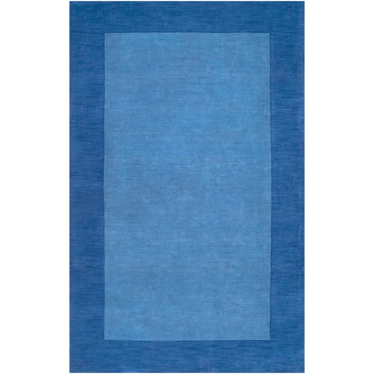 Mystique Hand Loomed Wool Area Rug in Dark Blue