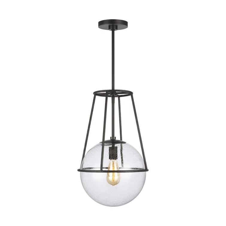 Atlas 1 - Light Aged Iron Single Pendant