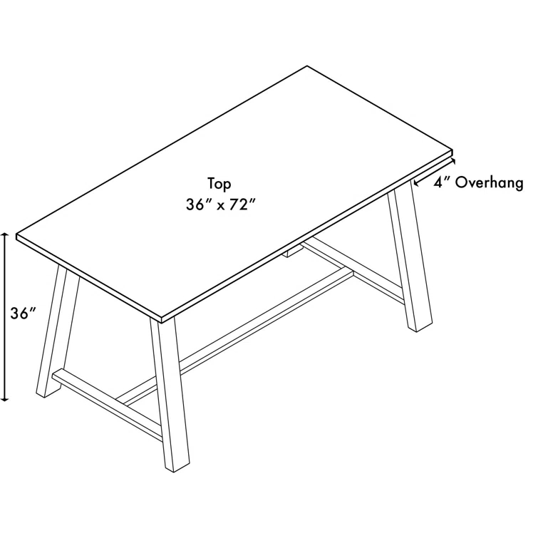 Midtown Solid Wood Breakroom Table