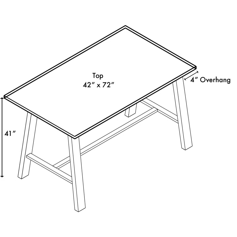 Midtown Solid Wood Breakroom Table