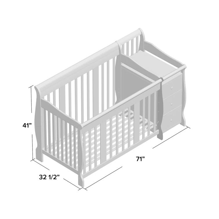 Portofino 5-in-1 Convertible Crib and Changer