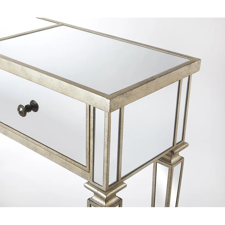 Butler Specialty Hayworth Mirrored Console Table In Chome