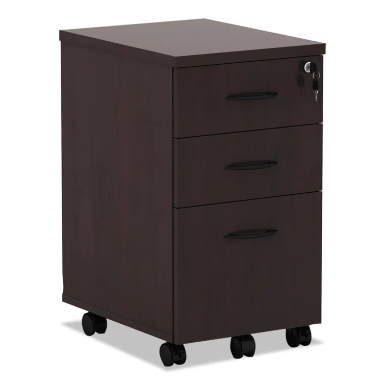Valencia Series 15.88'' Wide 3 -Drawer Mobile File Cabinet