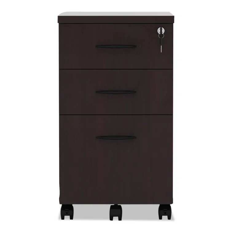 Valencia Series 15.88'' Wide 3 -Drawer Mobile File Cabinet