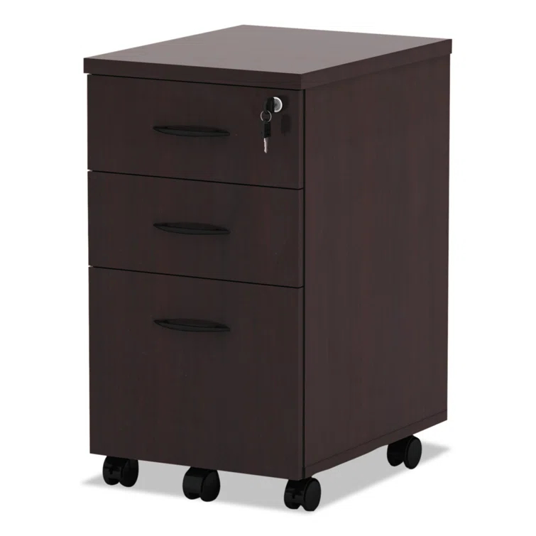 Valencia Series 15.88'' Wide 3 -Drawer Mobile File Cabinet