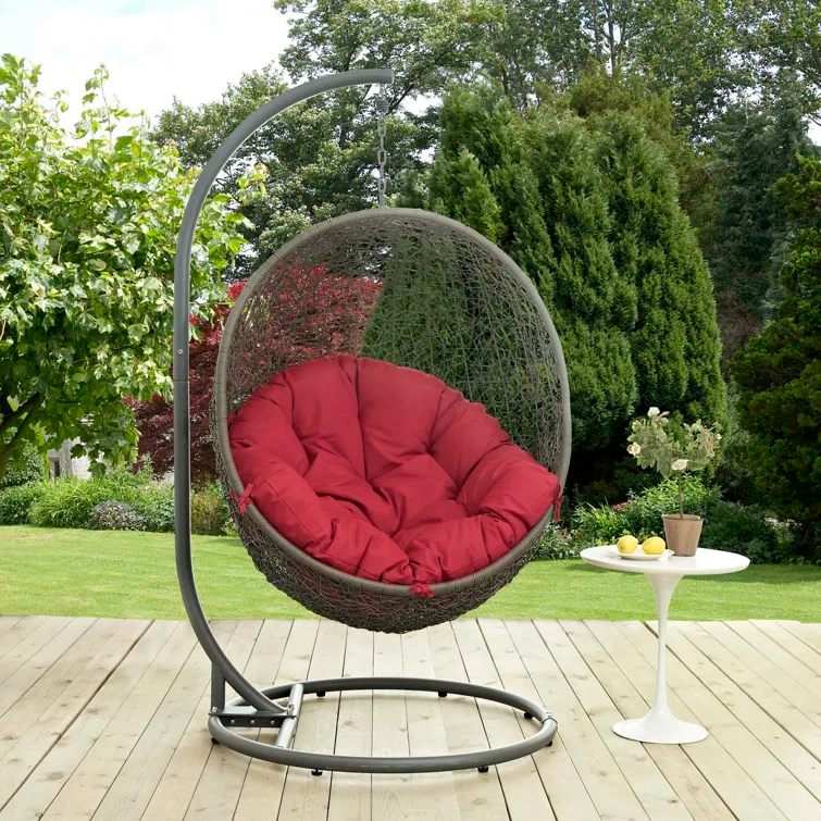Modway Hide Outdoor Patio Swing Chair With Stand