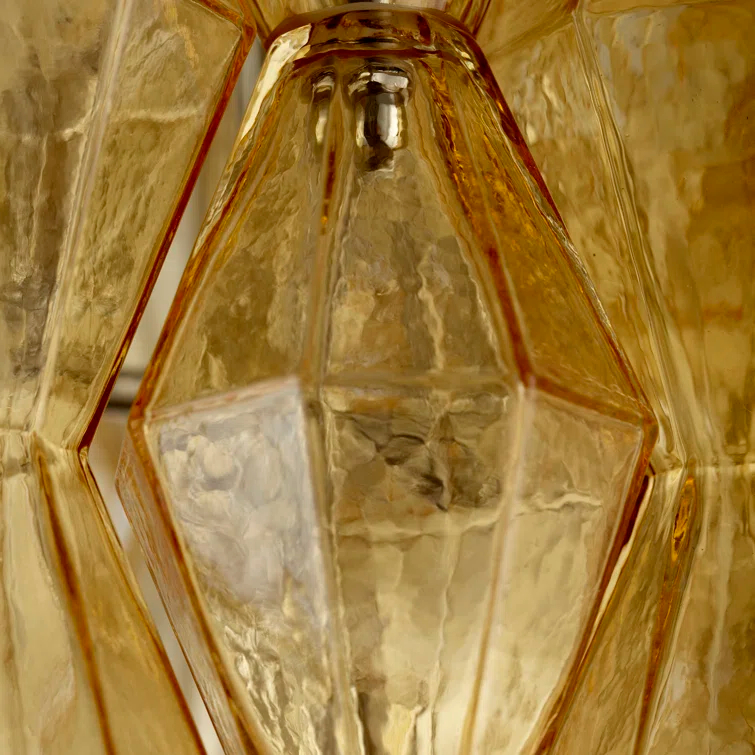 Boho 4 - Light Glass Geometric Chandelier