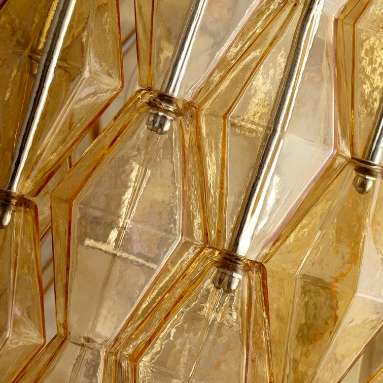 Boho 4 - Light Glass Geometric Chandelier