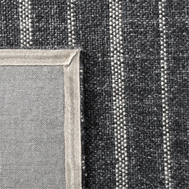 Miles Lauren Ralph Lauren Hand Woven Wool, Viscose Striped Rug