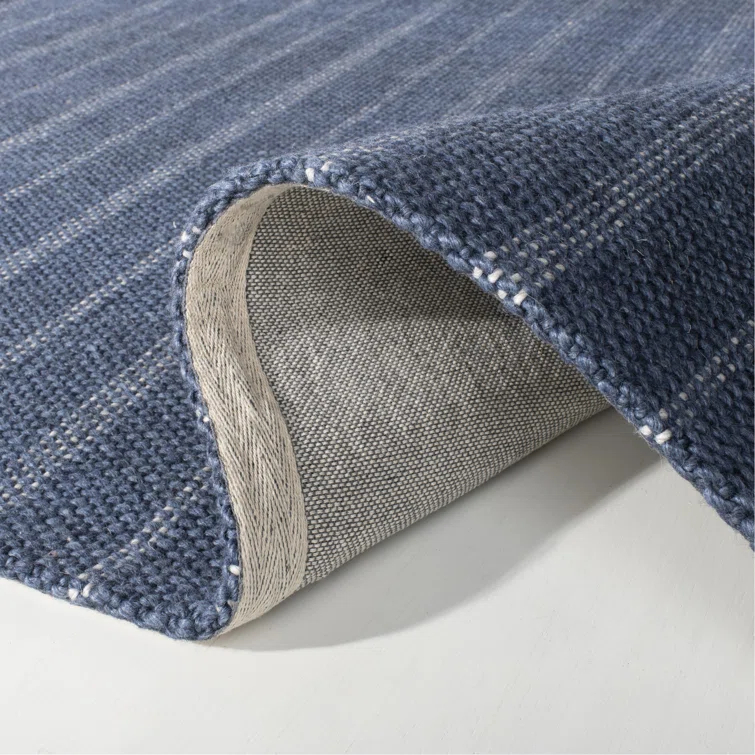 Miles Lauren Ralph Lauren Hand Woven Wool, Viscose Striped Rug