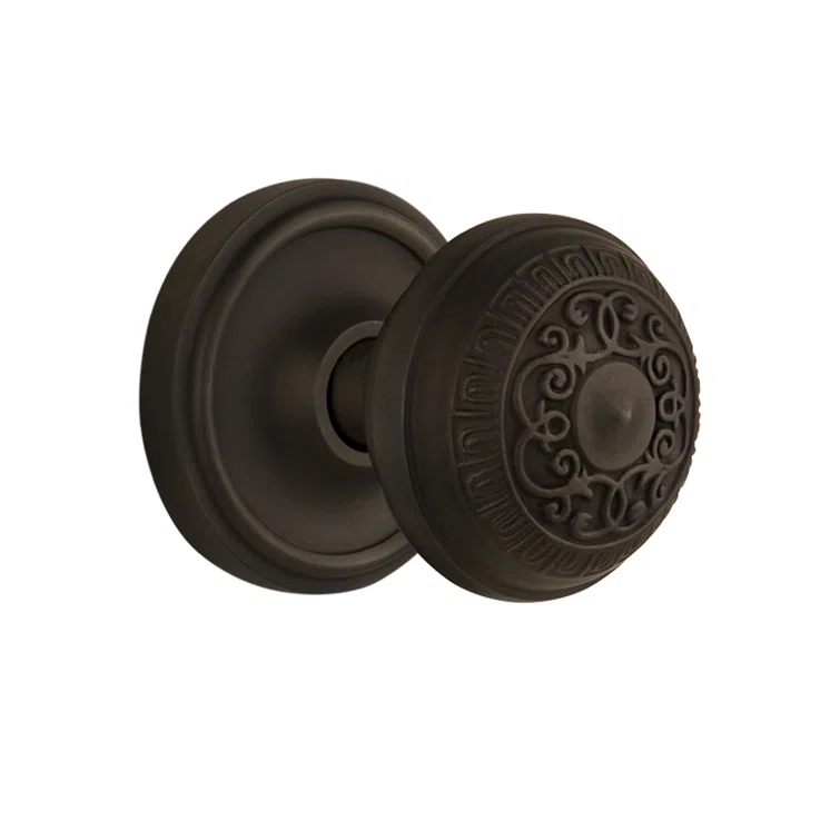 Classic Rosette with Egg & Dart Door Knob