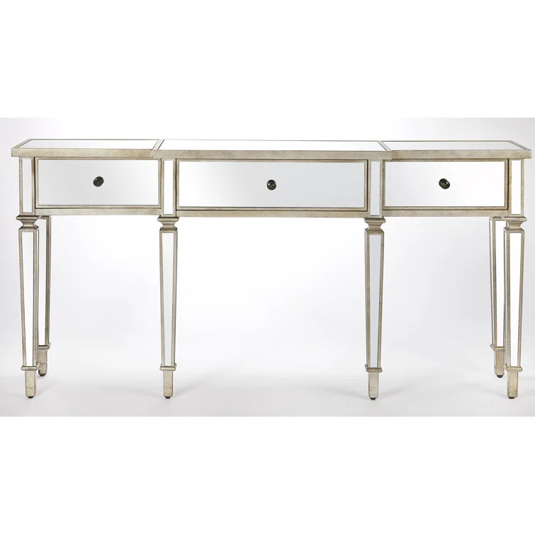Butler Specialty Hayworth Mirrored Console Table In Chome