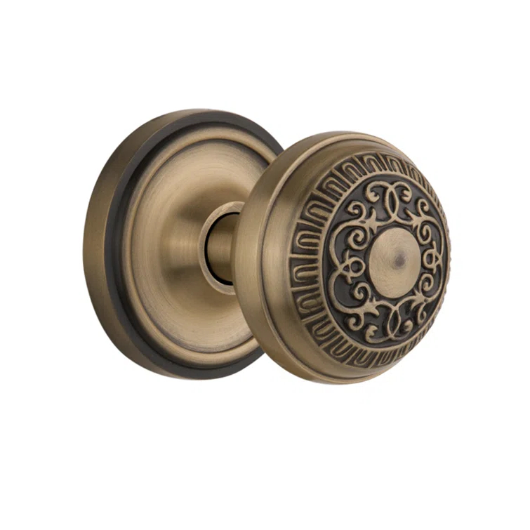Classic Rosette with Egg & Dart Door Knob