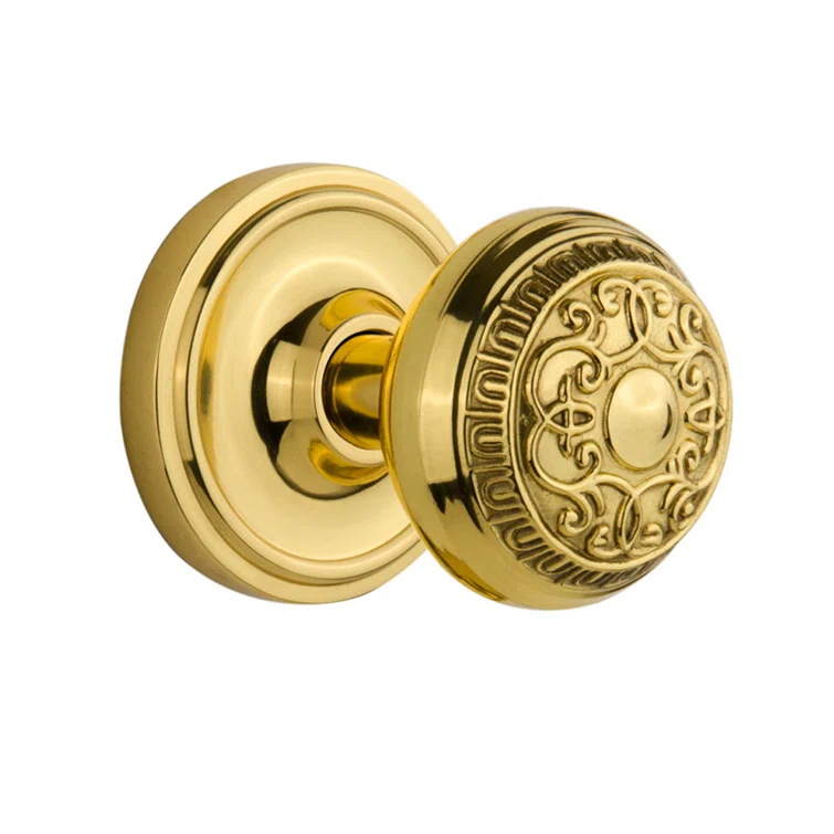 Classic Rosette with Egg & Dart Door Knob