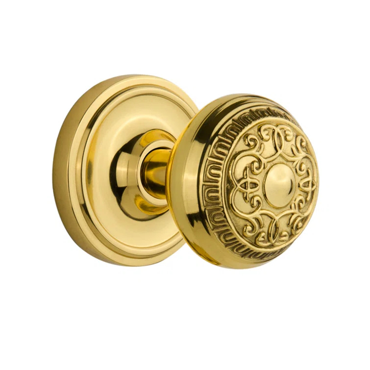 Classic Rosette with Egg & Dart Door Knob