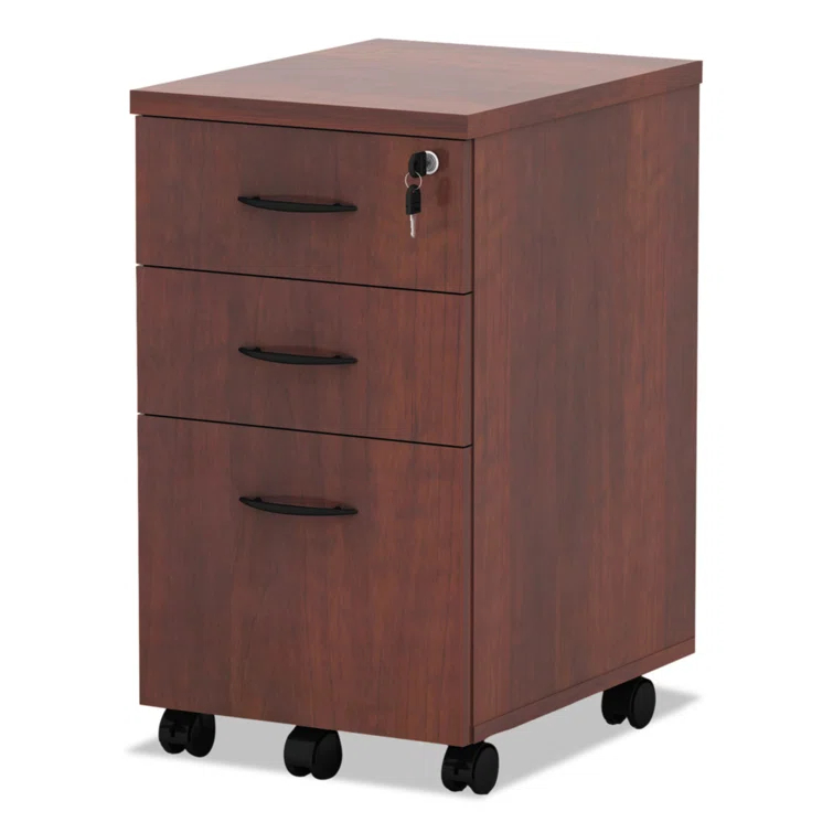 Valencia Series 15.88'' Wide 3 -Drawer Mobile File Cabinet