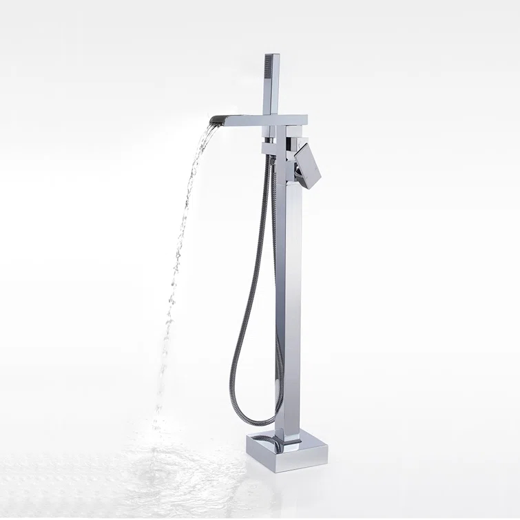 Ove Decors OVE Decors Infinity Freestanding Faucet With Handheld Shower In Chrome 29BTFR-INFI06-CHRMO