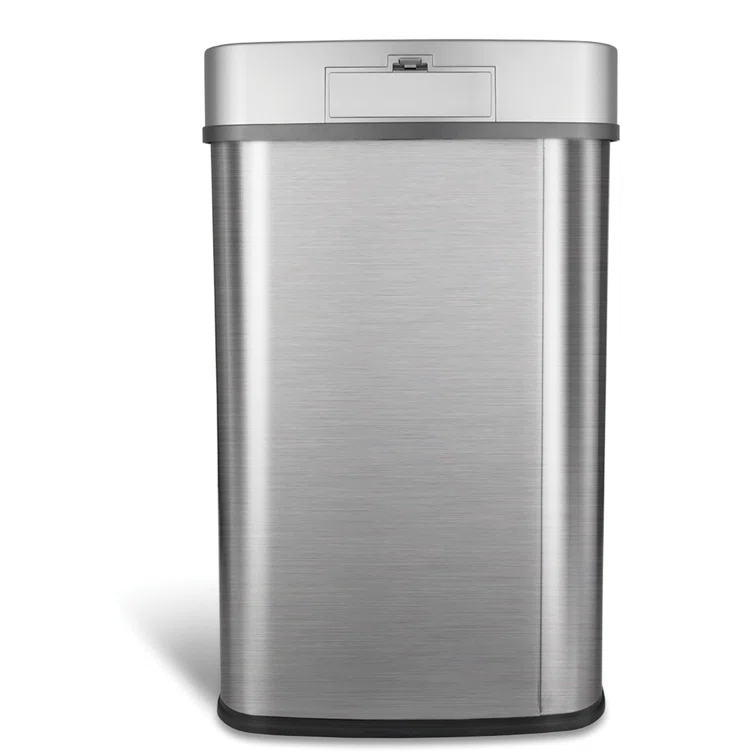 Nine Stars 13.2 Gallon Stainless Steel Motion Sensor Trash Can