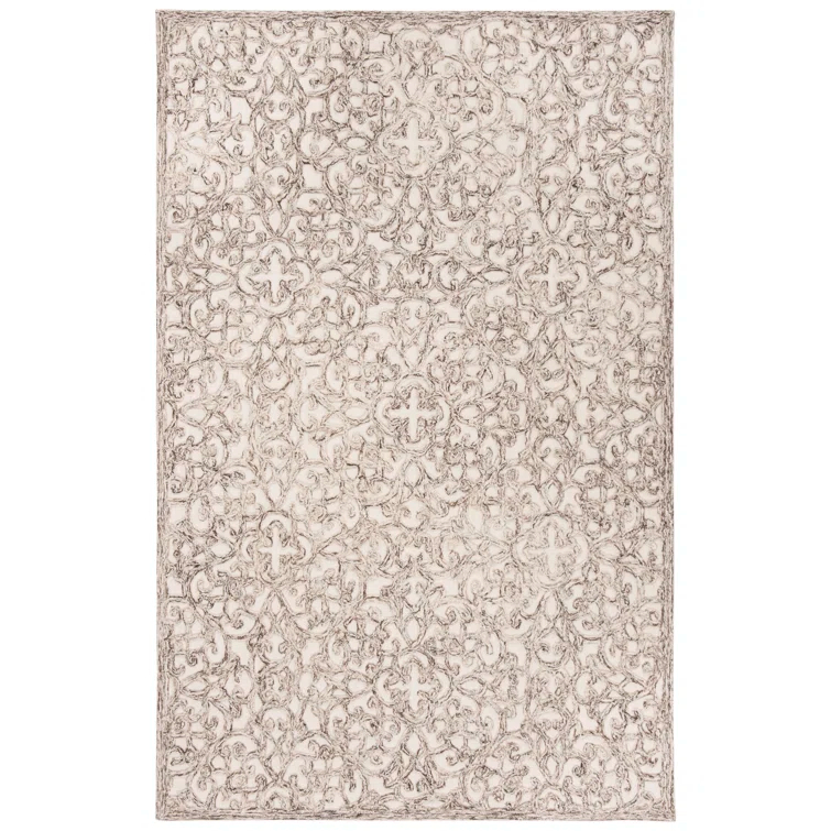 Sarina Trace Hand Tufted Wool And Cotton With Latex Geometric Rug