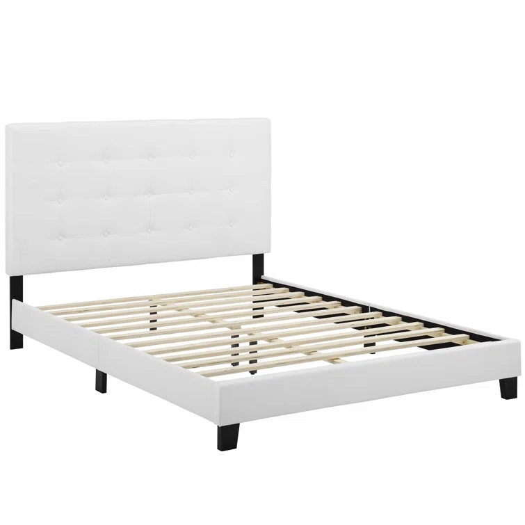 Modway Melanie Tufted Button Upholstered Fabric Platform Bed
