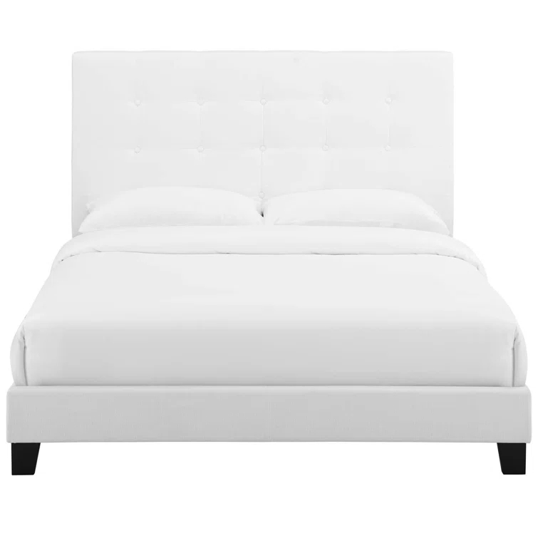 Modway Melanie Tufted Button Upholstered Fabric Platform Bed
