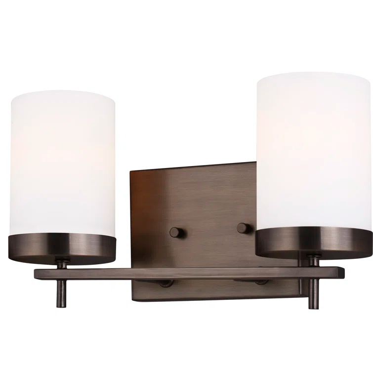 Generation Lighting Zire 14-in 2 -Light Oil-rubbed Bronze Modern/contemporary Vanity light