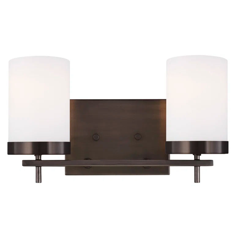 Generation Lighting Zire 14-in 2 -Light Oil-rubbed Bronze Modern/contemporary Vanity light