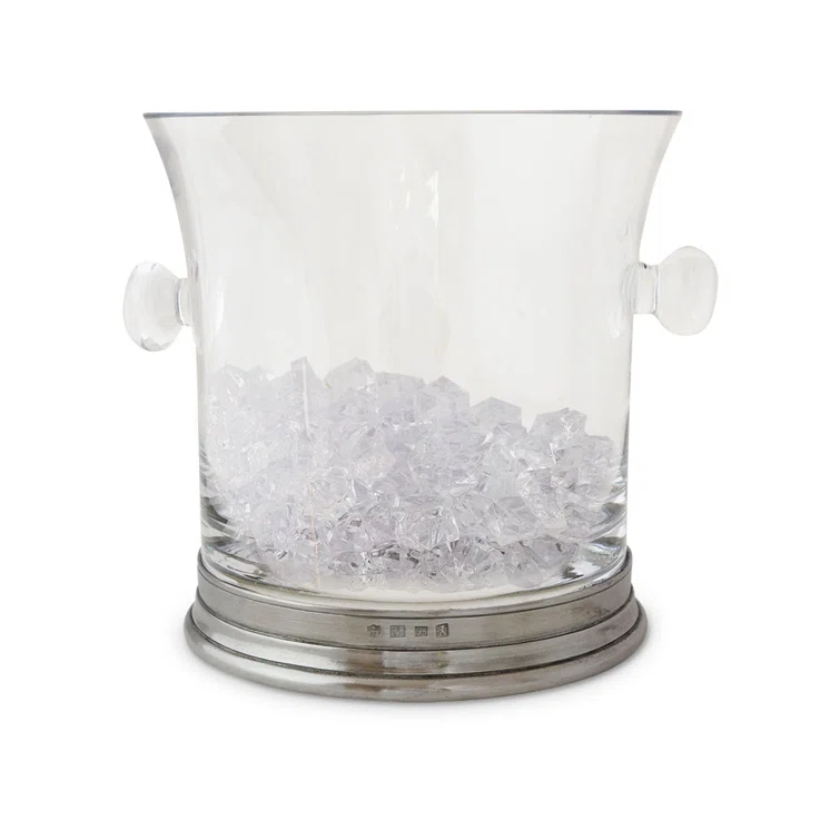 MATCH Ice Bucket with Handles and Tongs Set | Wayfair