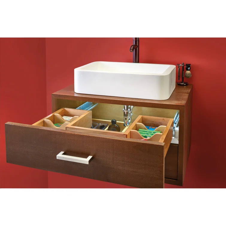 Rev-A-Shelf Rev-A-Shelf Wood Vanity Sink Cabinet Pull Out Organizer