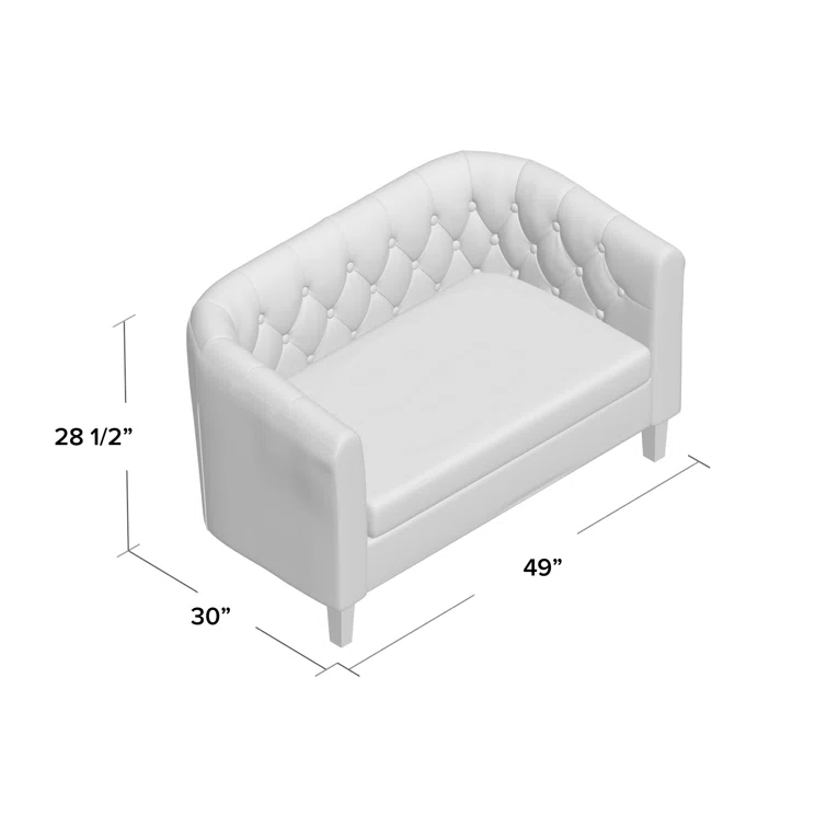 Modway Copper Grove Pisino Upholstered Vinyl Loveseat
