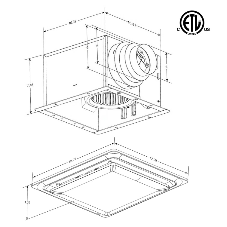 110 CFM Bathroom Fan