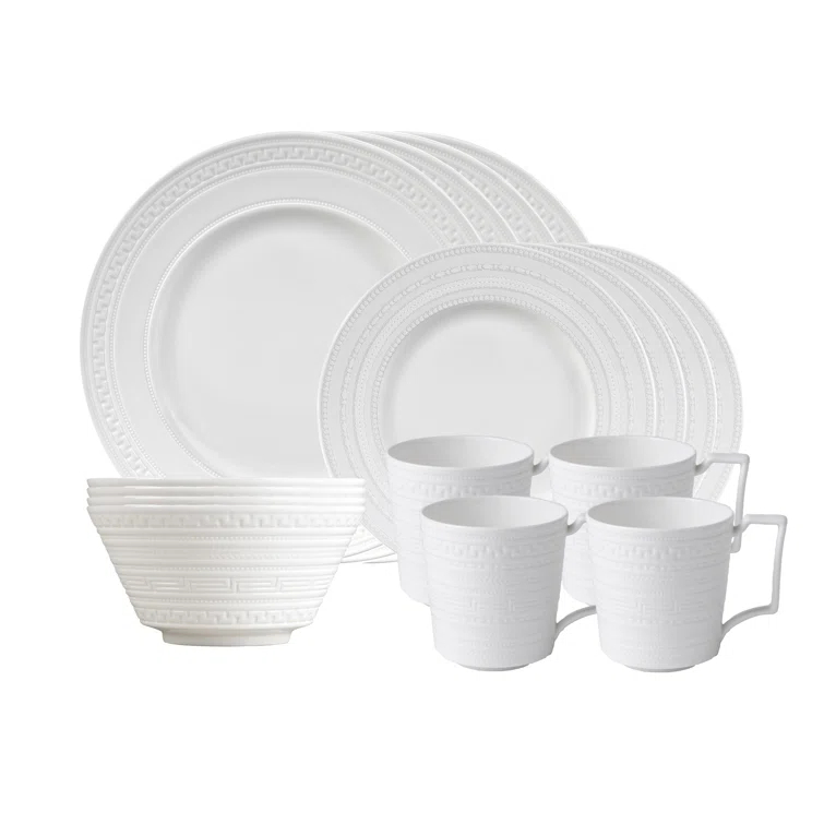 Wedgwood Intaglio 16 Piece Bone China Dinnerware Set - Service for 4